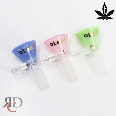 ALEAF GLASS BOWL ASST. SLIME COLORS BMDLF01-14MM 1CT
